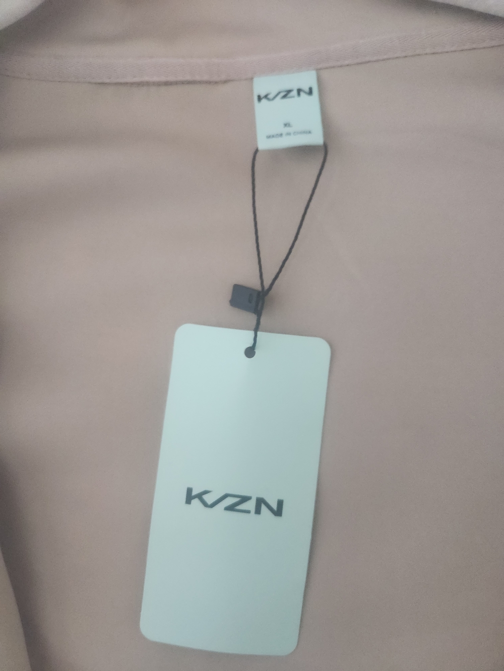 K/ZN Women's Beige Neoprene Double Zip-Up Jacket XL - Picture 16 of 16
